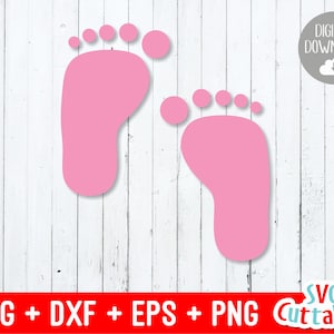 Baby svg, Baby feet svg, dxf, eps, png, Baby foot print svg, Baby cut file, Silhouette, foot svg, Cricut cut file, digital download