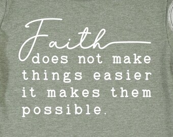 Faith Makes It Possible svg - Faith svg - Quote - svg - dxf - eps - png - Christian - Silhouette - Cricut - Digital Cut File