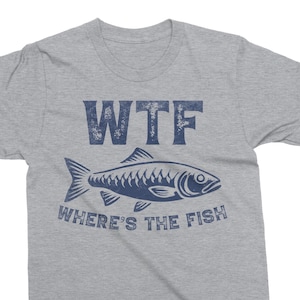 Pesca SVG - Pesca divertida PNG - WTF ¿Dónde está el pez? - Diseño de camiseta de pesca divertida - Archivo de corte - dxf - eps - png - Silueta - Cricut