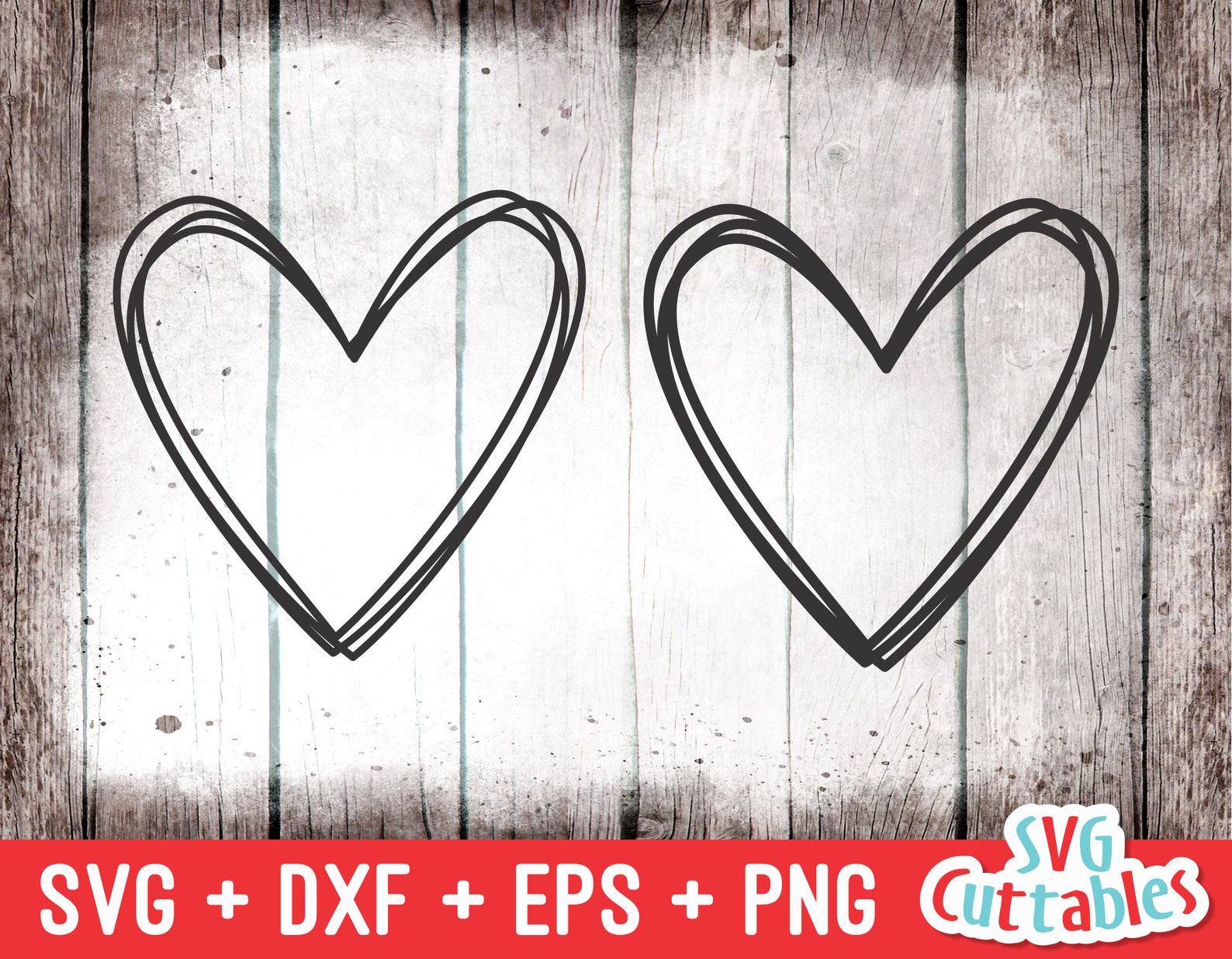 Heart svg - Heart Cut File - Scribble Heart - svg - dxf - eps - png - H...