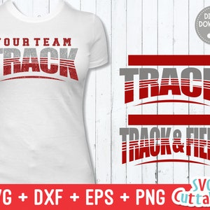 Track and Field svg - Track and Field Template 002 - Track Team -  svg - eps - dxf - png - Silhouette - Cricut Cut File - Digital File