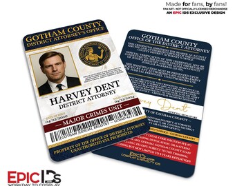 Harvey Dent District Attorney ID Badge – Gotham Cosplay Prop