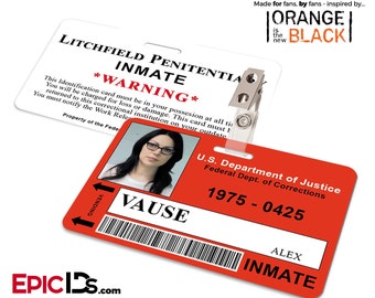 Litchfield Penitentiary 'OITNB' Inmate ID - Alex Vause