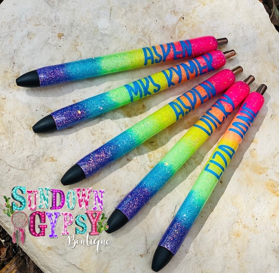 Rainbow Glitter Pen 