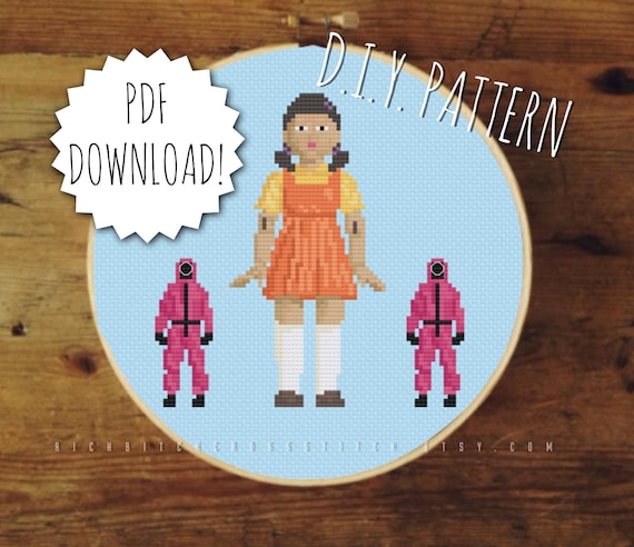 DIY Red Light, Green Light Game Cross Stitch PATTERN | Counted Cross Stitch  Pattern | Downloadable Pattern. - Etsy