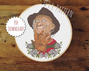 DIY Dream Killer cross stitch PATTERN. Counted cross stitch pattern. Needlepoint pattern. Embroidery pattern.