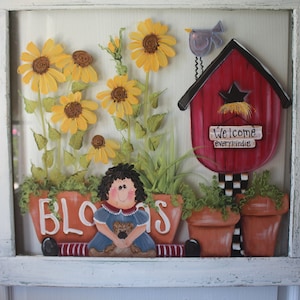 Vintage Painted Window
