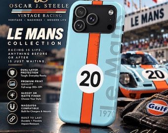 2026 Limited Edition Gulf Racing Steve McQueen Le Mans Phone Case