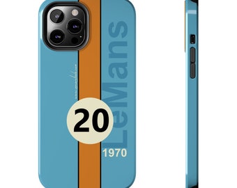 Limited Edition Gulf Racing by Oscar Steele 1970 La Mans Steve McQueen for iPhone