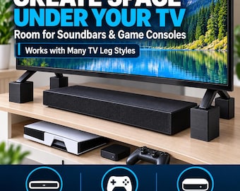 TV Riser Buddy: 2 Inch Square TV Stand - Set of 4