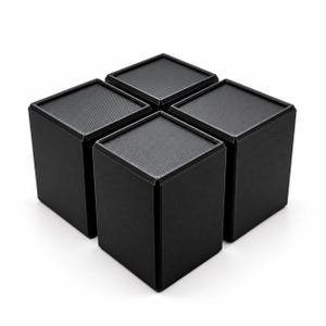 TV Riser Buddy: 4 - Inch Tall Square TV Stand - Set of 4