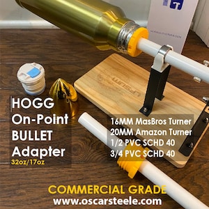 HOGG ON POINT Tumbler 17oz 32oz bottle adapter for Cup Turner Spindle Sublimatable Bullet