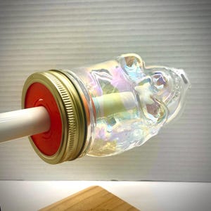 Mason Jar Cup Turner Adapter: 16oz Glass, 2.5-inch Opening