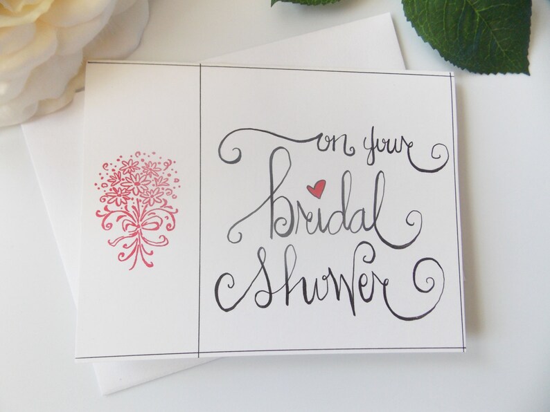 On Your Bridal Shower Card Bridal Shower Card Card for Bride Gift for