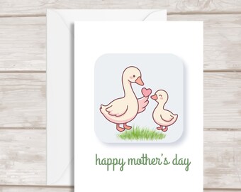 Mother's Day Card - Gift for Mom - Duckling Card for Mom - Mother's Day Gift - Ships Quick