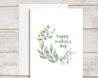Mother's Day Card - Gift for Mom - Floral Card for Mom - Mother's Day Gift