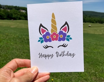 Uncicorn Birthday Card