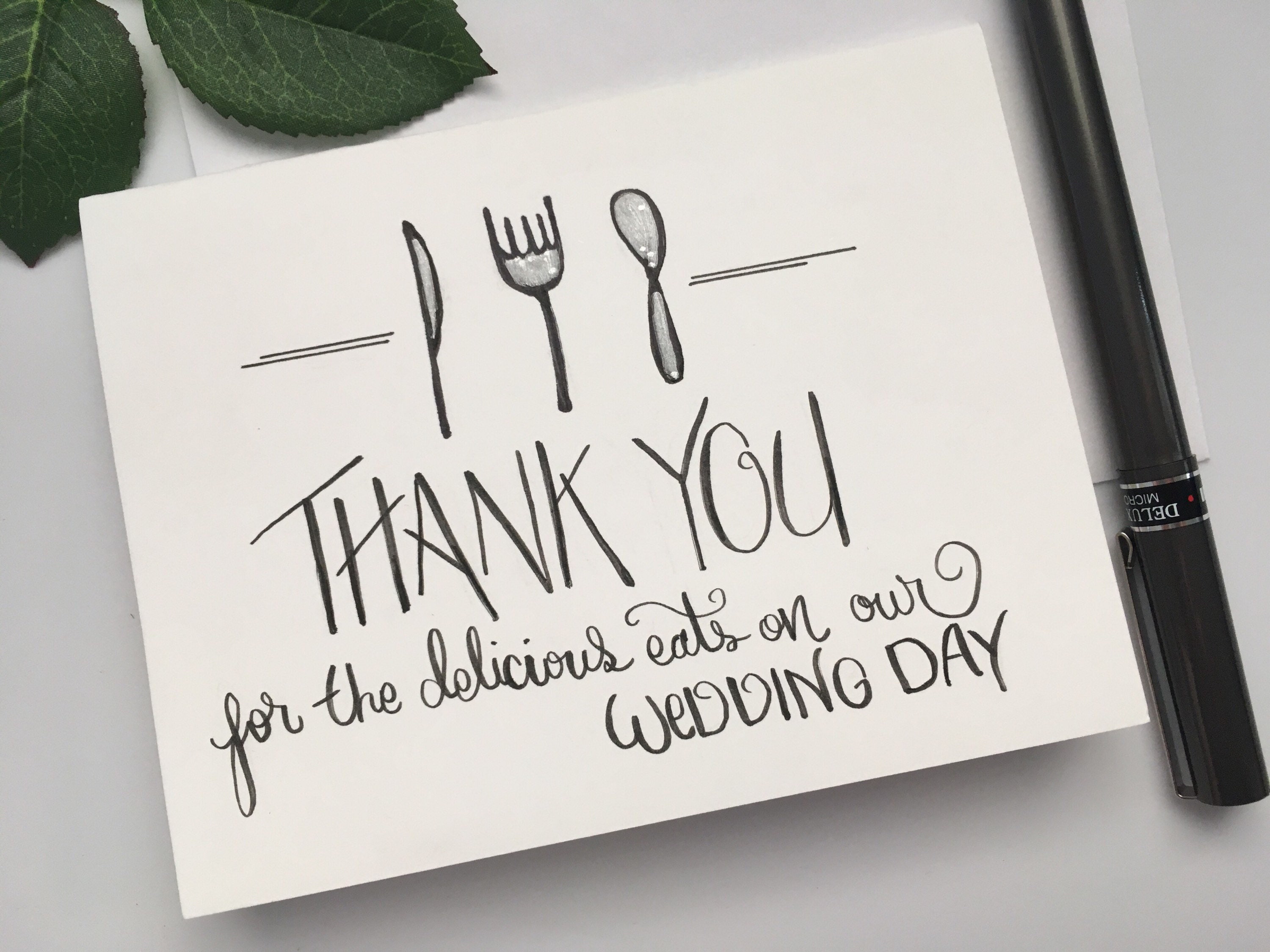 Thank You for Being Our Caterer Thank You for the Delicious Etsy