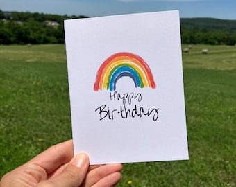 Rainbow Birthday Card