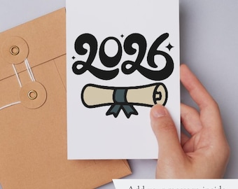 Graduation Card - Gift For Graduate - 2026 Graduation Card - Senior Gift - 2026 Card