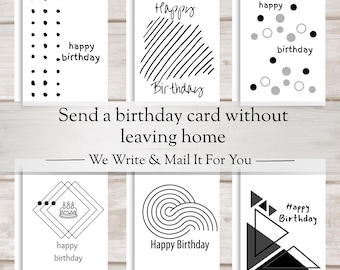 Birthday Card - Sent For You - Handwritten Message - Mailed For You