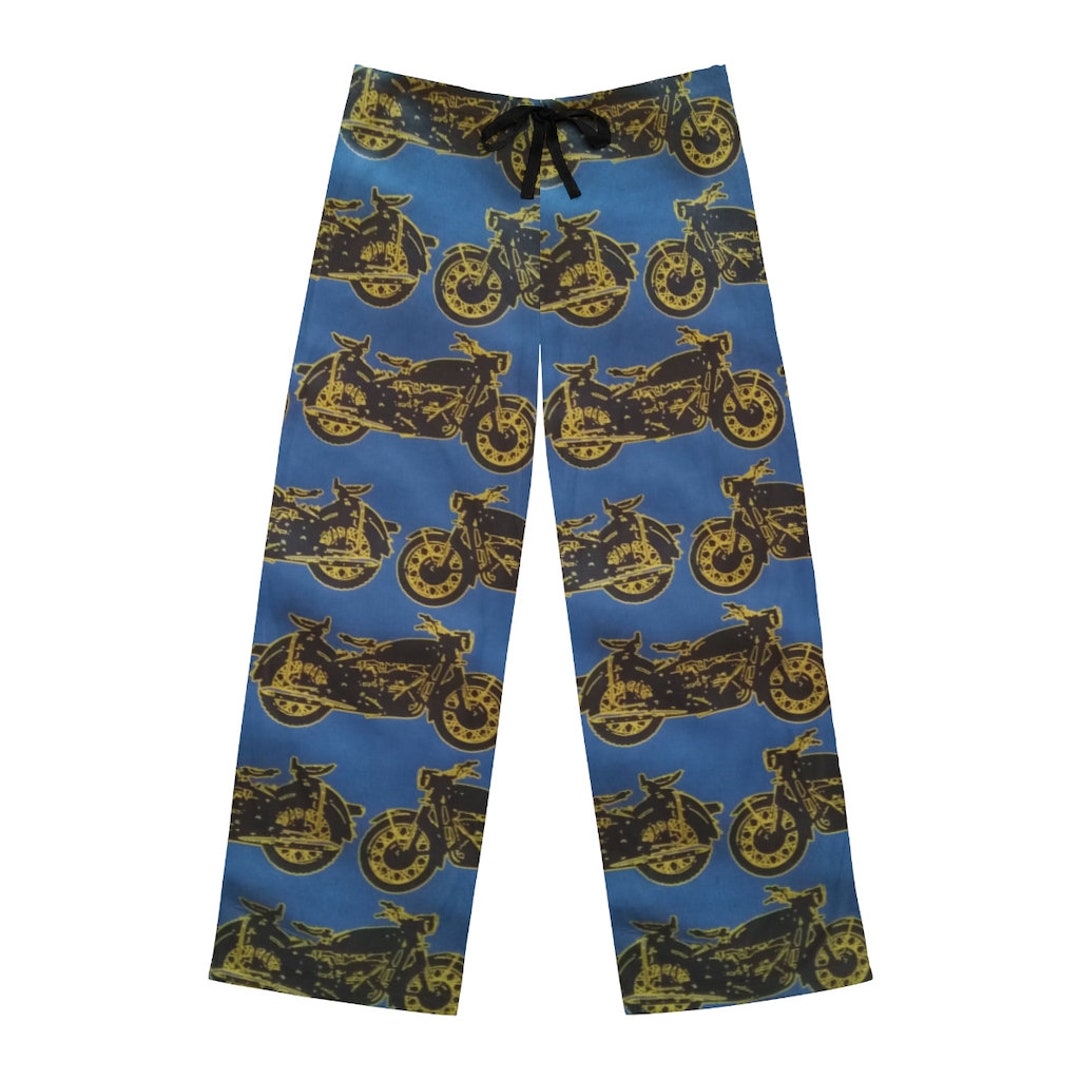 Motorcycle Men's Pajama Pants Etsy