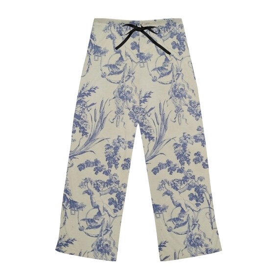 Victorian Blue Toile Women's Pajama 