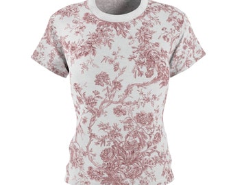 Victorian Pink Toile Women's Tee