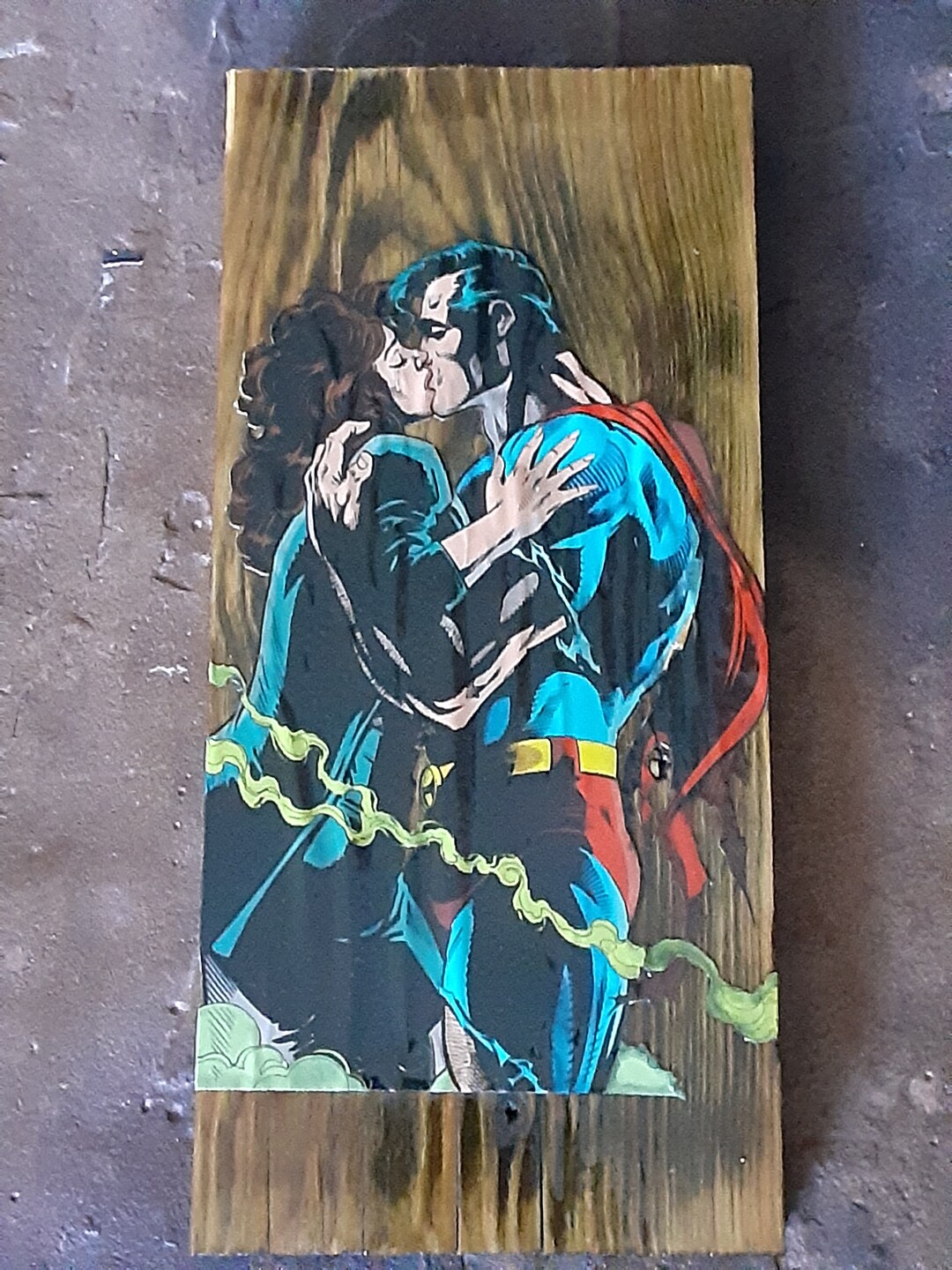 The Death of Superman Wooden Wall Art Hanging Jan 1993 75 Superman DC