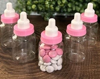 Fillable Milk Bottle Baby Shower Party Favors (Set of 12 bottles)