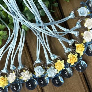 Baby Shower Pacifier Necklaces (24 pcs) – Floral Game Decorations