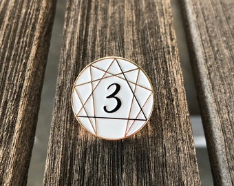 Type 3 Enneagram Pin