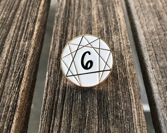 Type 6 Enneagram Pin