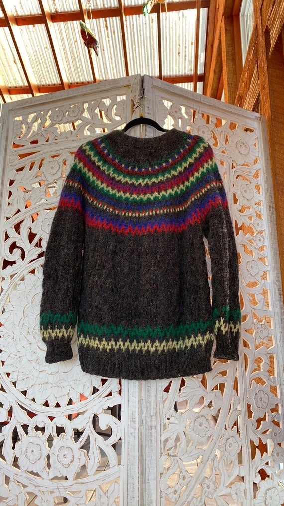 Vintage 70s rainbow stripe ski sweater Tommy Hilfi