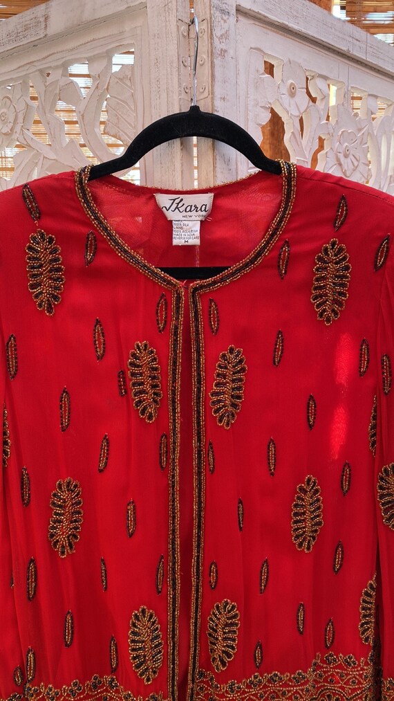 Eclectic vintage patchwork tapestry jacket - seed… - image 7