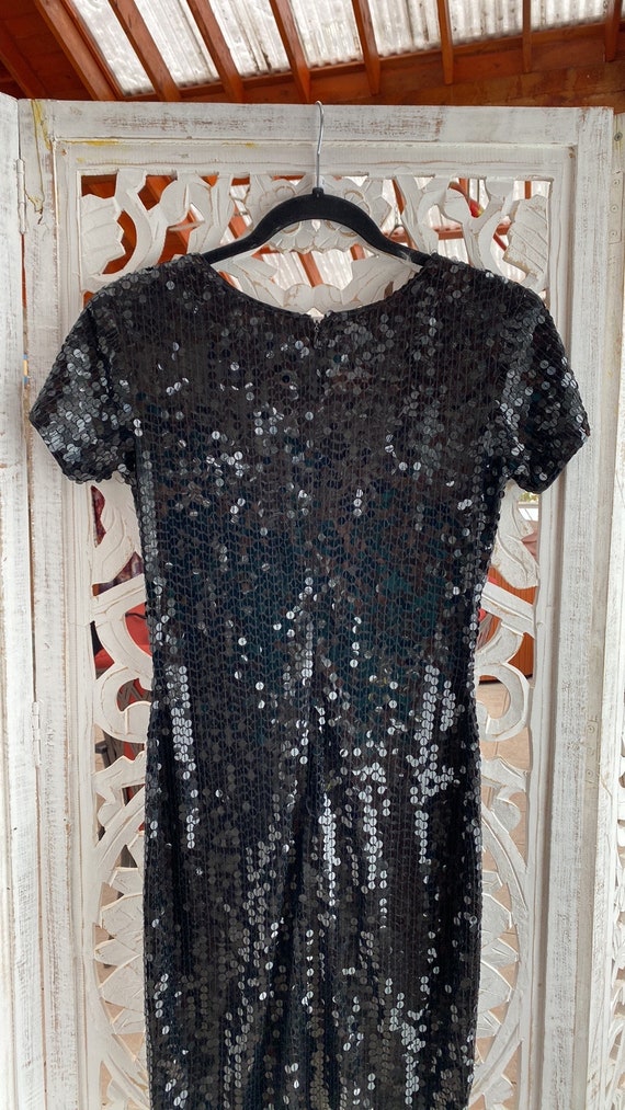 Gorgeous glitter square neck New Year’s Eve vinta… - image 3