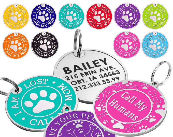 Dog Tags for Dogs, Cute Dog Tag, Personalized Dog Tag, Dog Name Tag