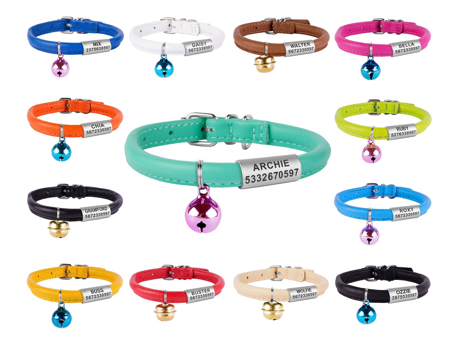 customized cat collar