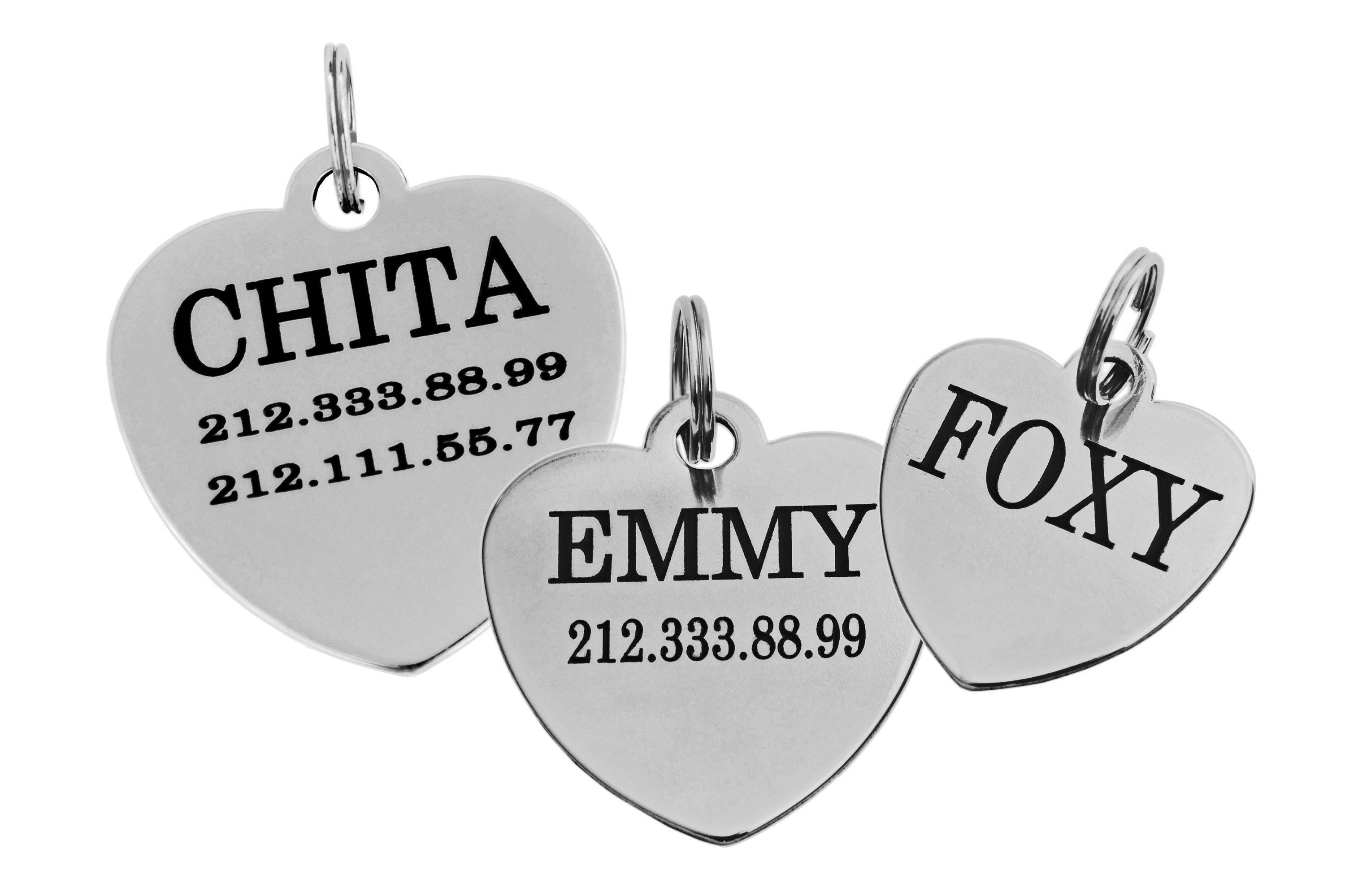 Pet iD Tag Pet Tag Dog Name Tag Pet Accessories Custom Pet Etsy