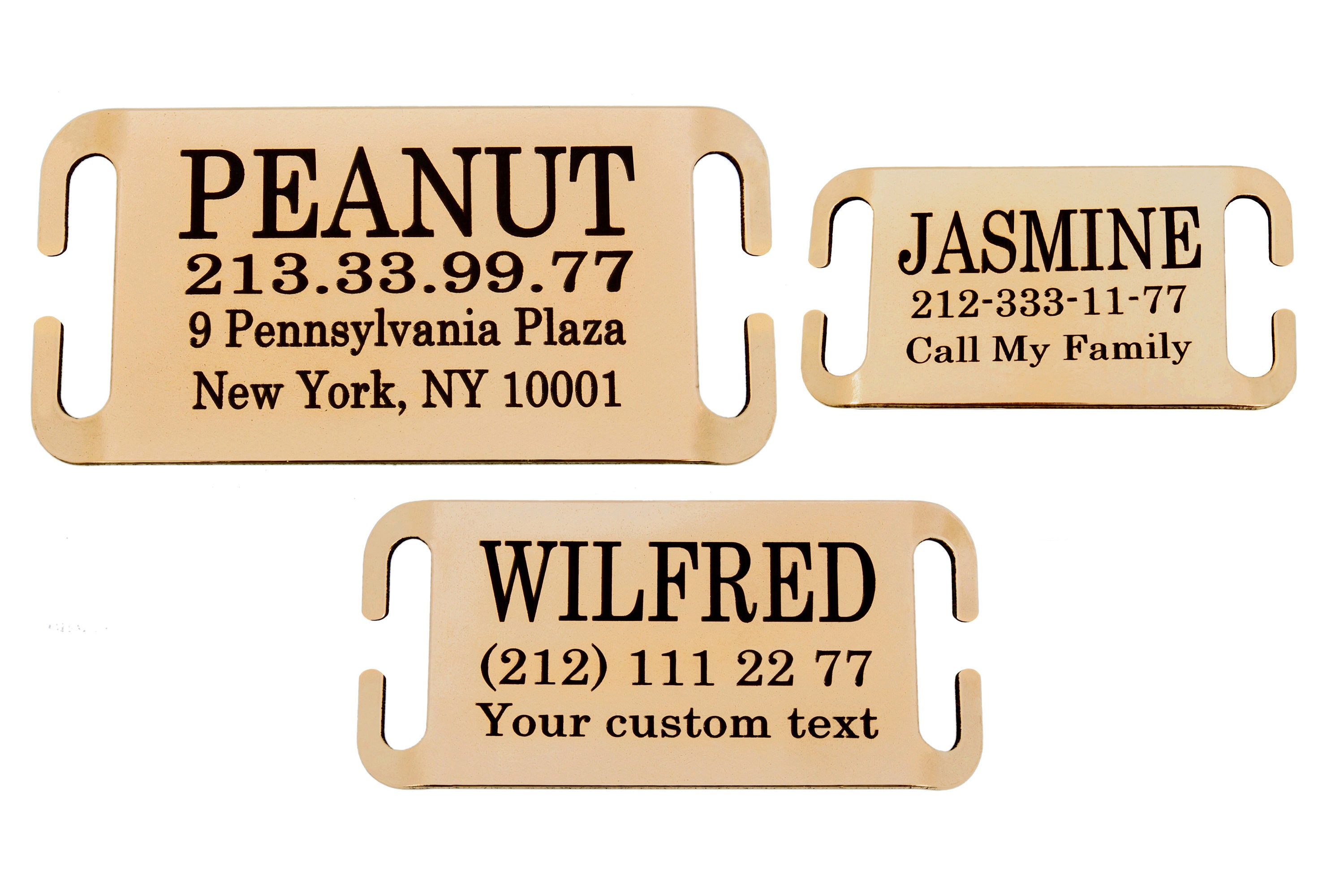 Dog ID Tag Slide on Dog Tag Personalized Pet Tag Dog Collar Etsy