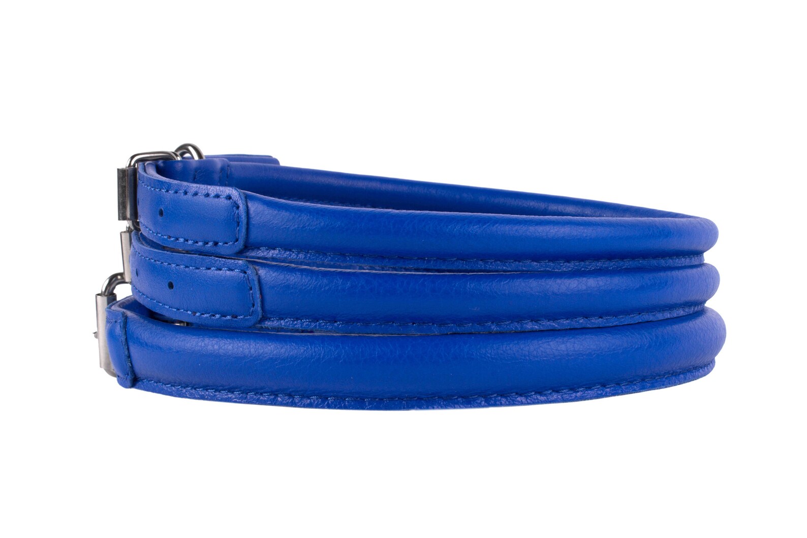 Rolled Leather Dog Collar Personalized Pet Collars from Small Etsy