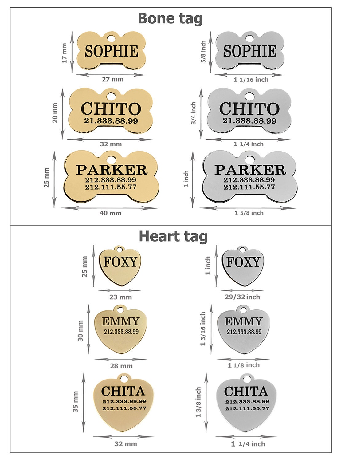 Personalized Dog Tag Dog ID Tag Dog Tags for Dogs Etsy