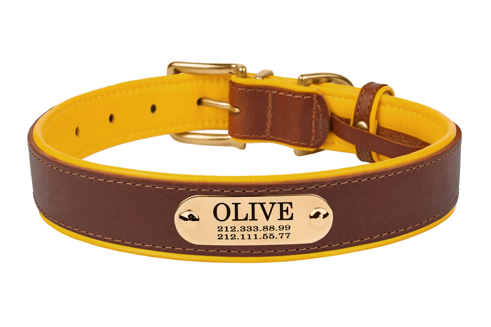 Dog Collar Nameplate Tag Personalized Brass or Stainless Steel Etsy Australia