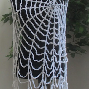 Crochet Spiderweb Poncho cape, Spiderweb Shawl, Wearable Web, Halloween, Removable Spider