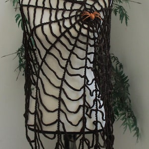 Crochet Spiderweb Poncho Cape, Spiderweb Shawl, Wearable Web, Halloween