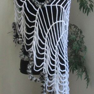 Crochet Spiderweb Poncho Cape, Spiderweb Shawl, Spiderweb Wrap, Wearable Web