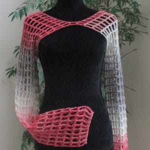 Crochet Shrug, Crochet Sleeves, Long Sleeve Shrug, Extreme Crop Top