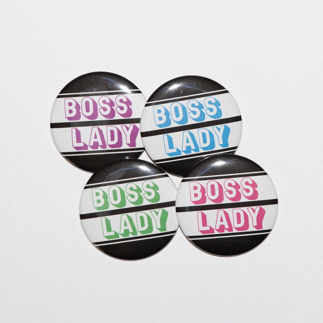 Boss Lady Pinback Button | Boss | Girl Boss - Etsy