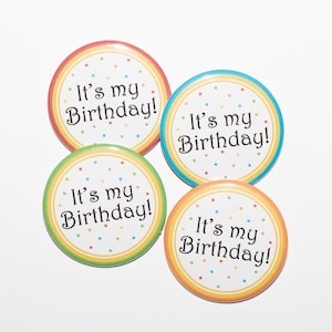 It&#39;s My Birthday Pinback Button | Birthday Accessories | Birthday Pin