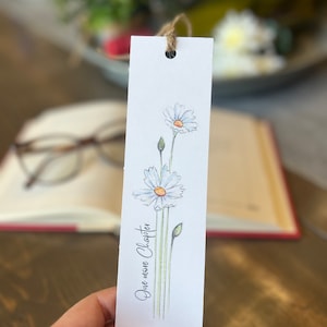 Wildflower Bookmark - Daisy - Watercolor Floral Bookmark - Watercolor Wildflowers